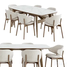 Dinning calligaris holly chair abrey table by buratti